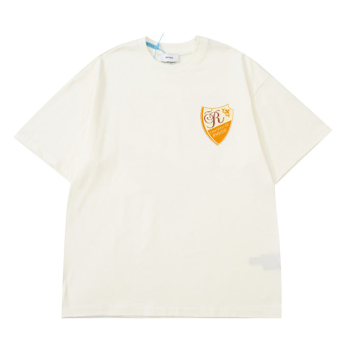 Rhude Vintage Sunset Coconut Tree Graphic Oversized Tee Streetwear