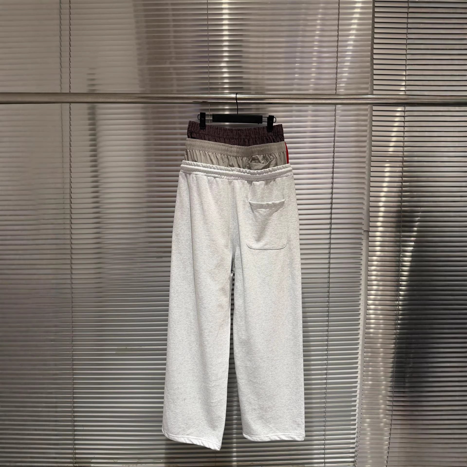 Protocol Index British Flag Embroidery Triple Waist Wide Leg Sweatpants