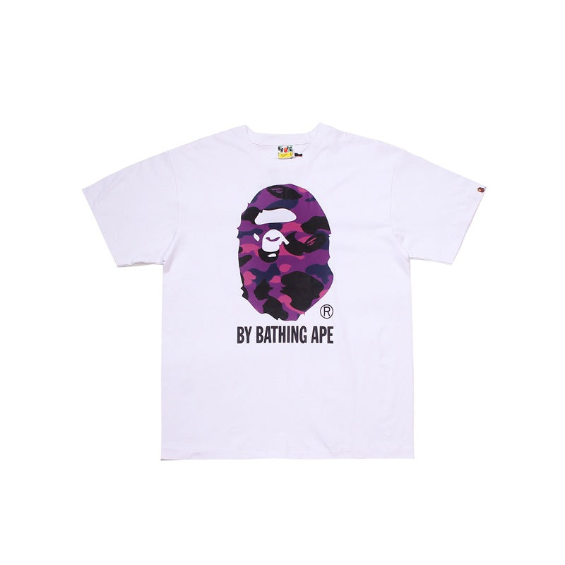 BAPE Ape Head Graphic Print Short Sleeve Tee Streetwear Unisex