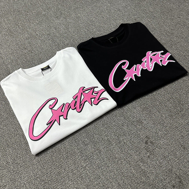 Corteiz Logo Letter Print Crew Neck Short Sleeve T‑Shirt Unisex