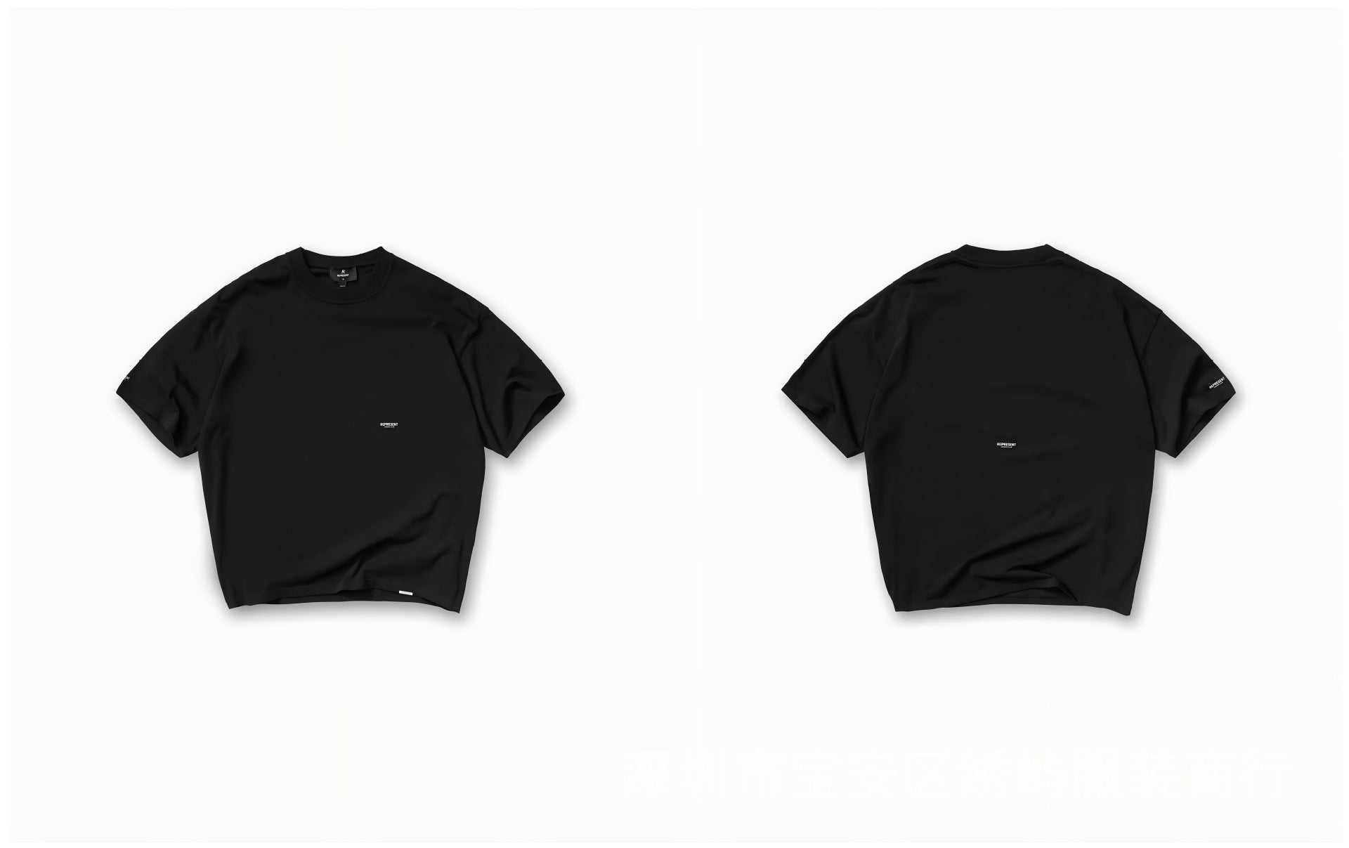 Represent Cartoon Graphic Crew Neck Short Sleeve T Shirt