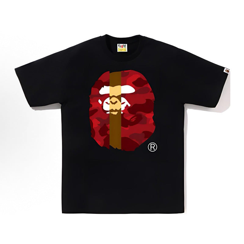 BAPE Ape Head Shark Print Loose Casual Unisex Short Sleeve T-Shirt