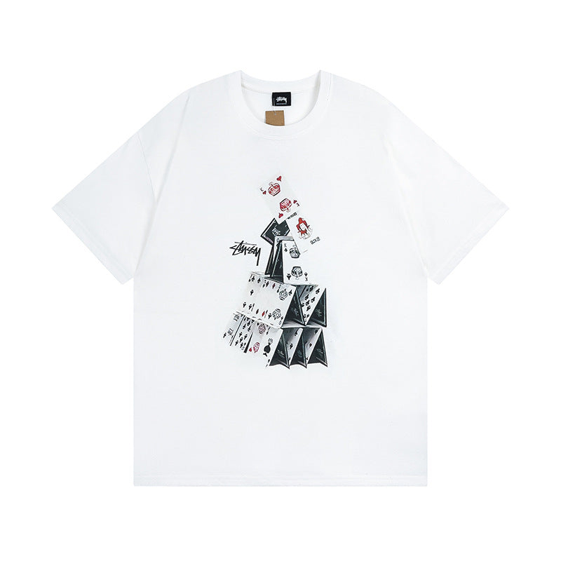 Stussy Dice 8 Ball Logo Print Oversized Tee Multi‑Style