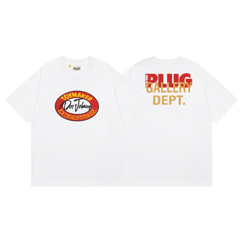 Gallery Dept Vintage Washed Graphic Short Sleeve Tee Streetwear Unisex