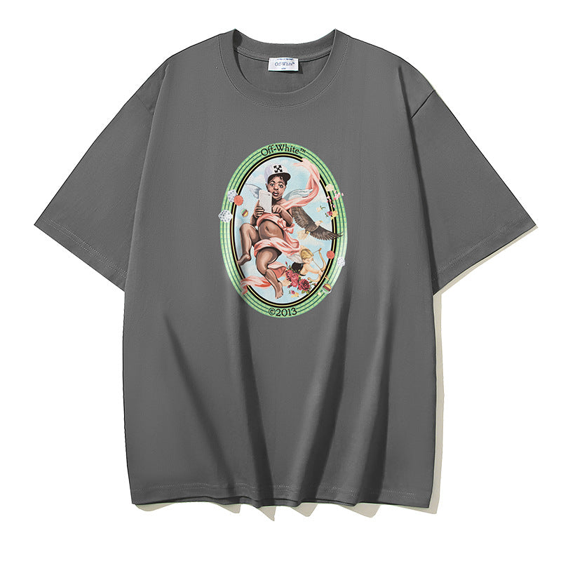 Off‑White Multi‑Sketch Arrow Graphic Oversized Tee Streetwear Unisex