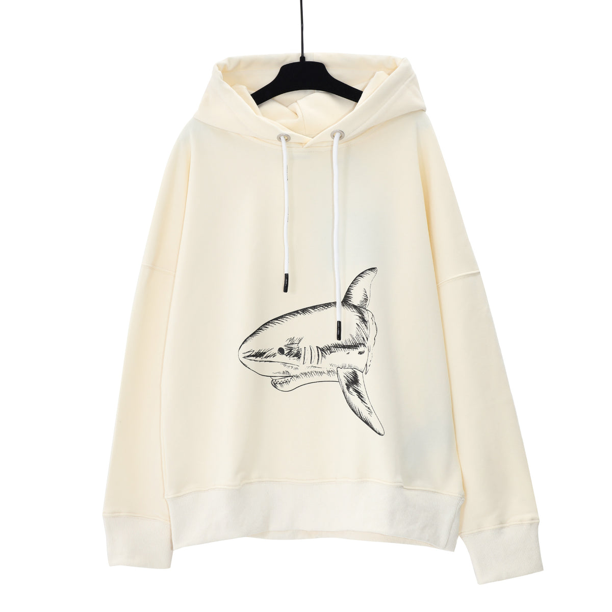 Palm Angels Logo Print Casual Unisex Pullover Hoodie