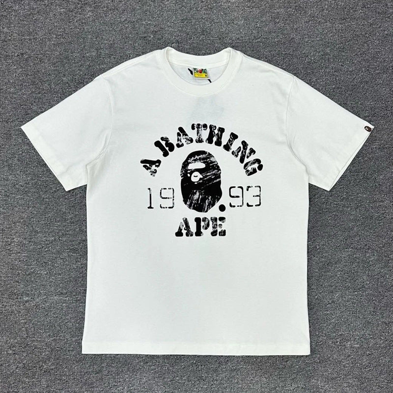 BAPE Ape Head Shark Print Unisex Casual T-Shirt