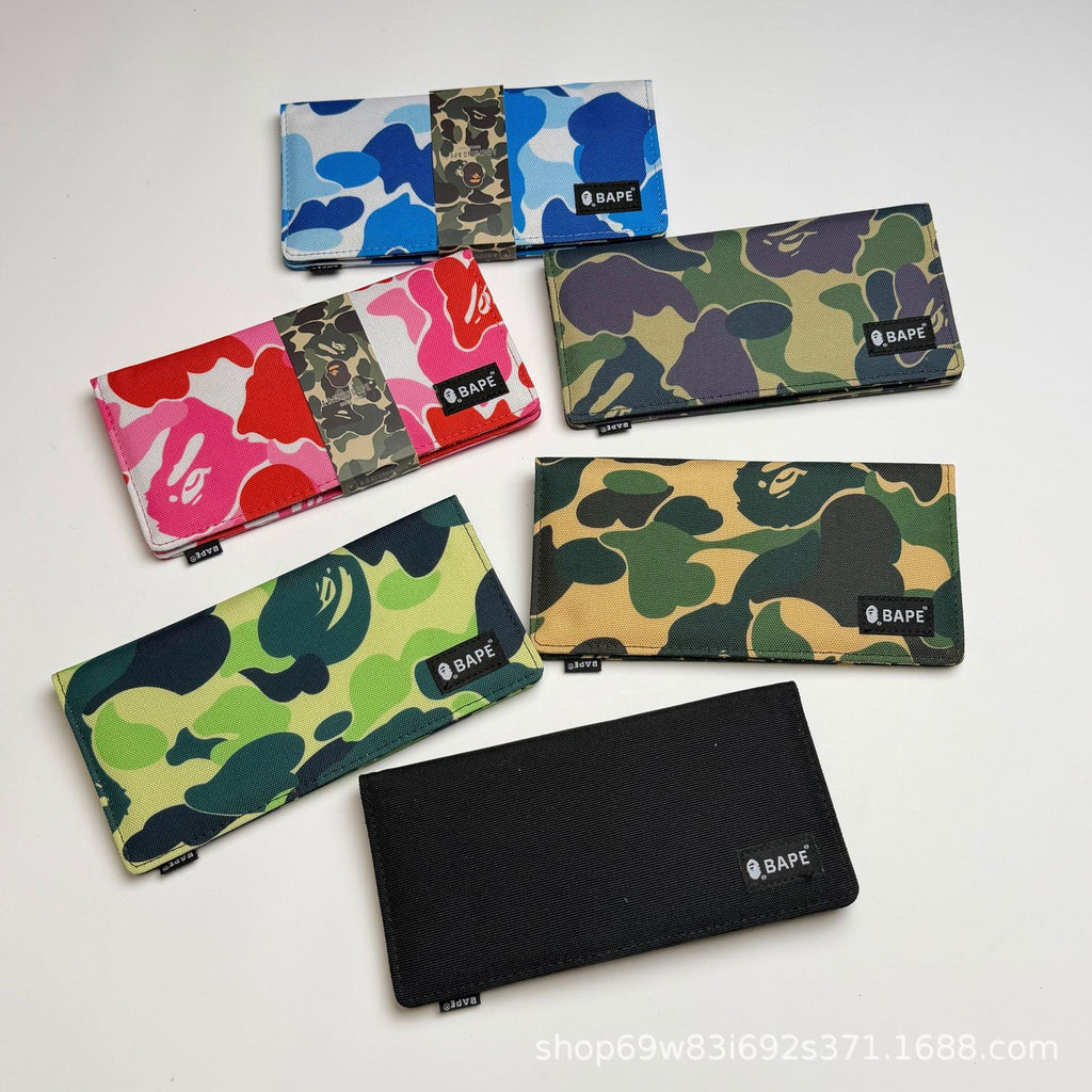 BAPE Ape Head ABC Camo Long Wallet