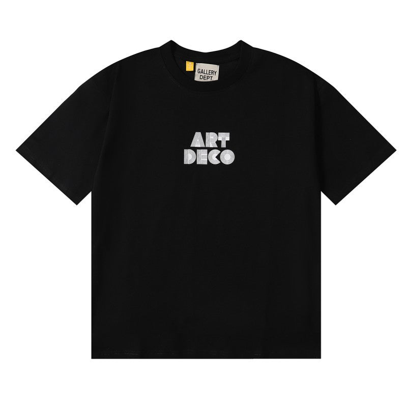 Gallery Dept Classic Logo Slogan Crew Neck Short Sleeve T‑Shirt Unisex