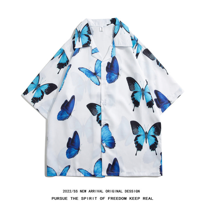 Mens Camp Collar Tropical Hawaiian Floral Short Sleeve Beach Shirt  South2101-2126