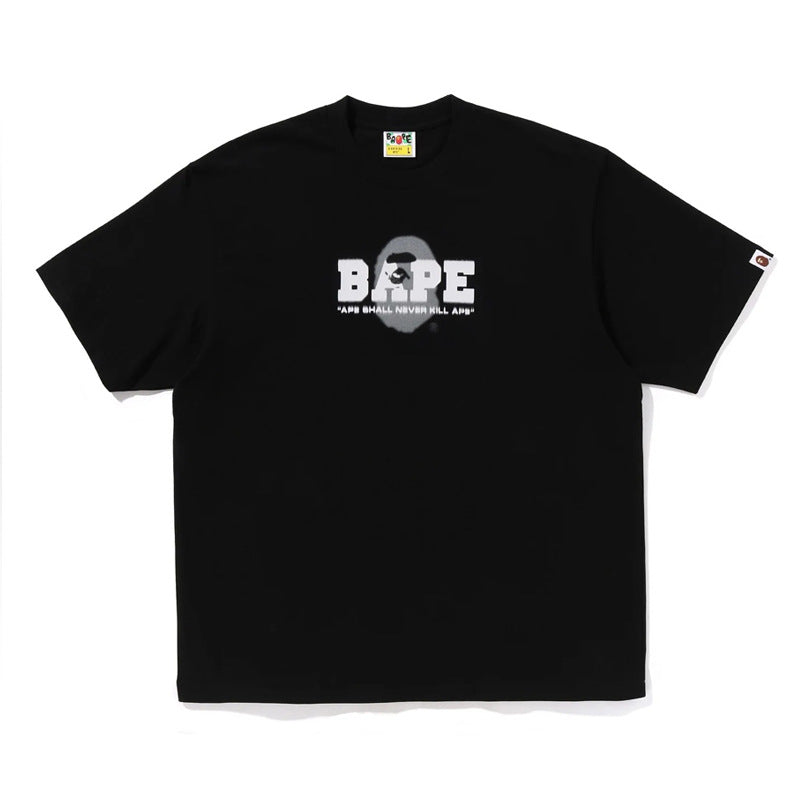 BAPE Ape Head Shark Print Loose Casual Unisex Short Sleeve T-Shirt