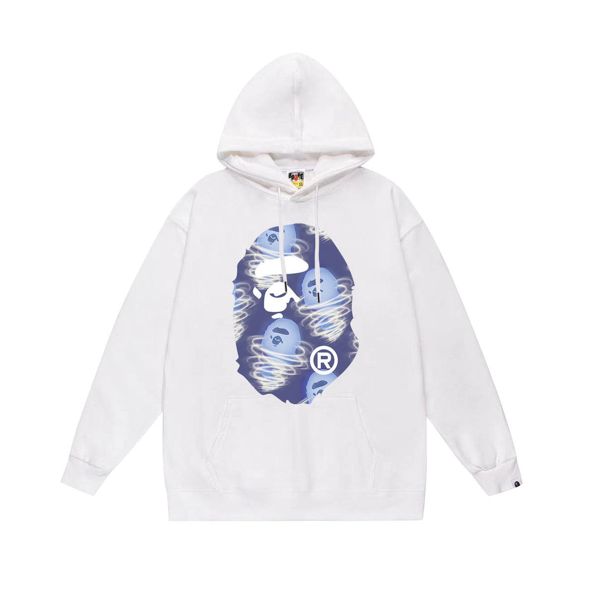 BAPE Hoodie Multi Camo Ape Head Print Street Fleece Pullover