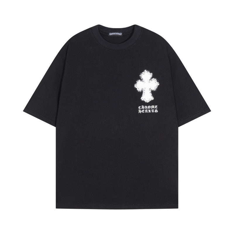 Chrome Hearts Cross Heavyweight Oversized T-Shirt Streetwear Unisex