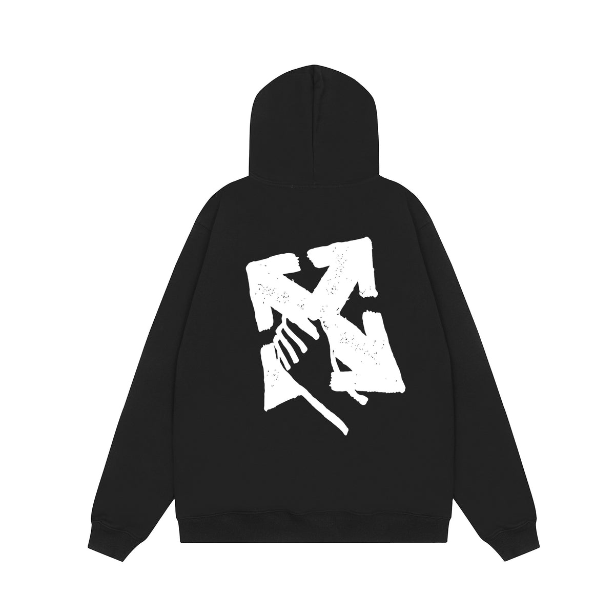 Off‑White Multi‑Arrow Abstract Graphic Oversized Hoodie Streetwear