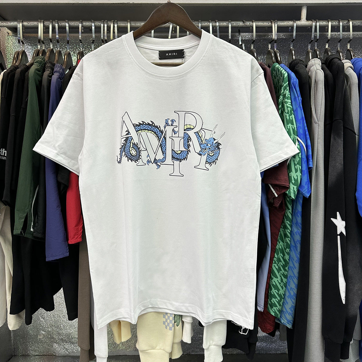 Amiri Peace Dove Graphic Oversized Tee Streetwear Unisex