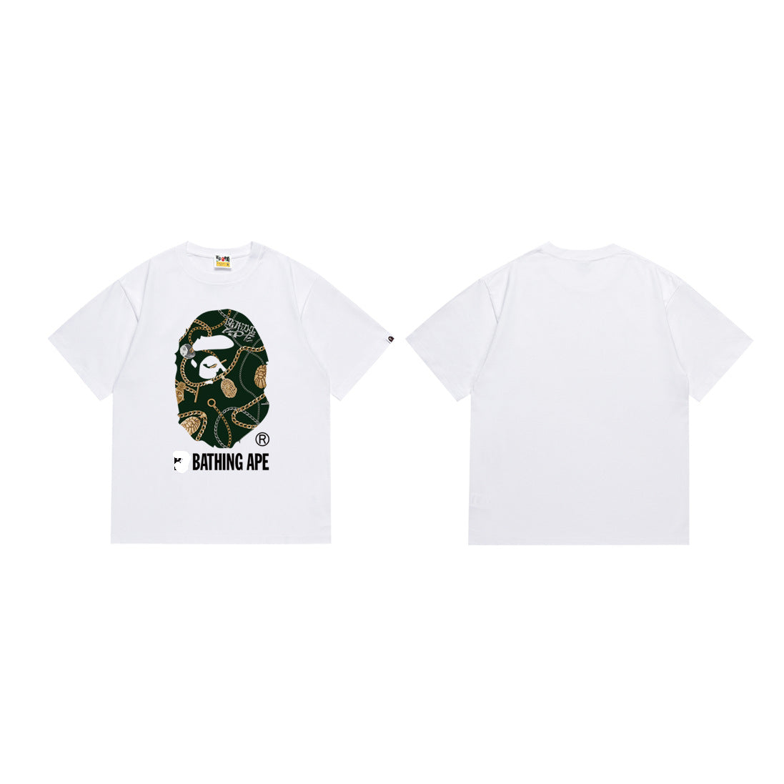 Bape Camo Ape Head Graphic Oversized Tee Streetwear Unisex
