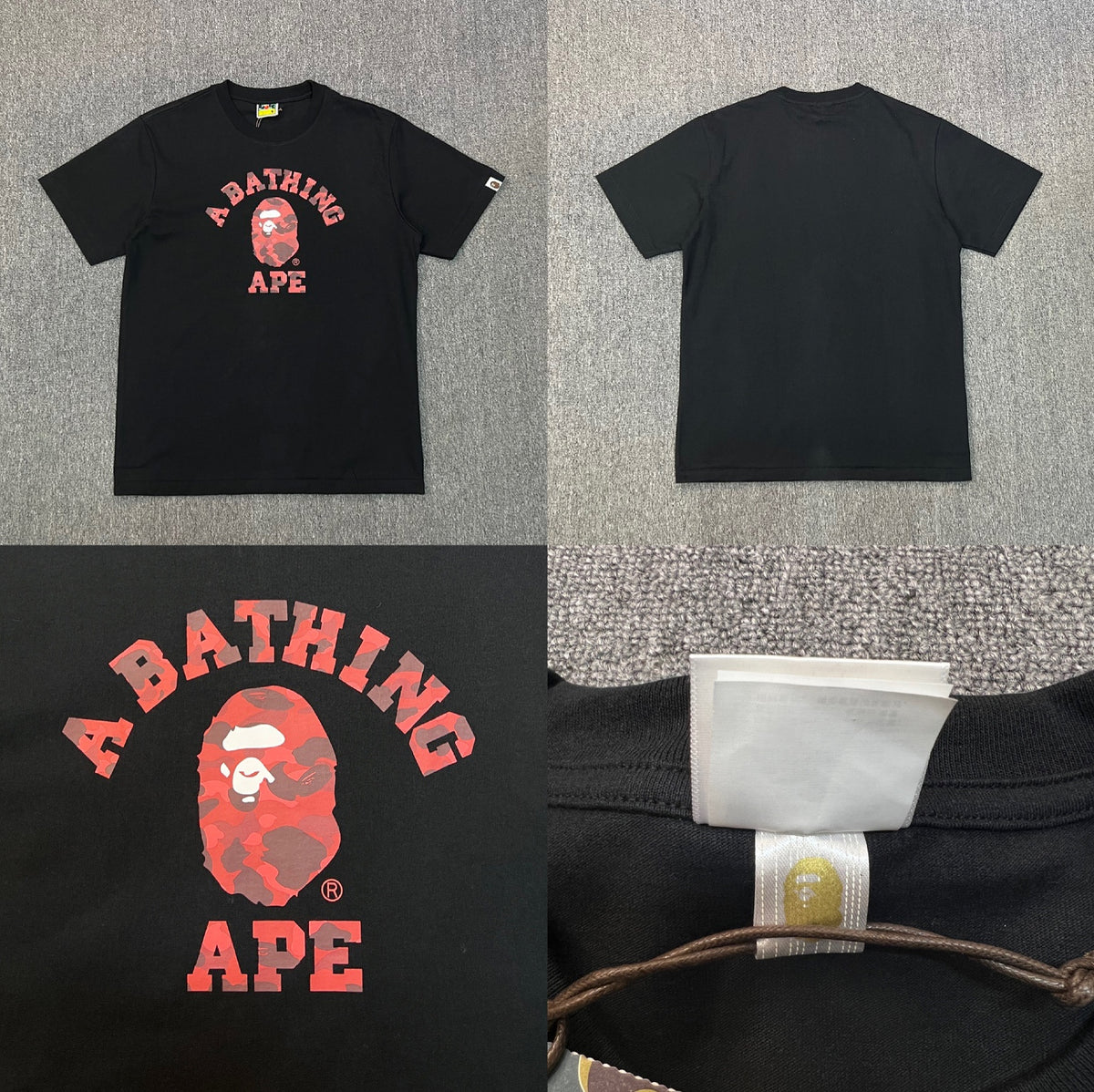 Bape Ape Head Camo Graphic Oversized Short Sleeve Tee Multi‑Style