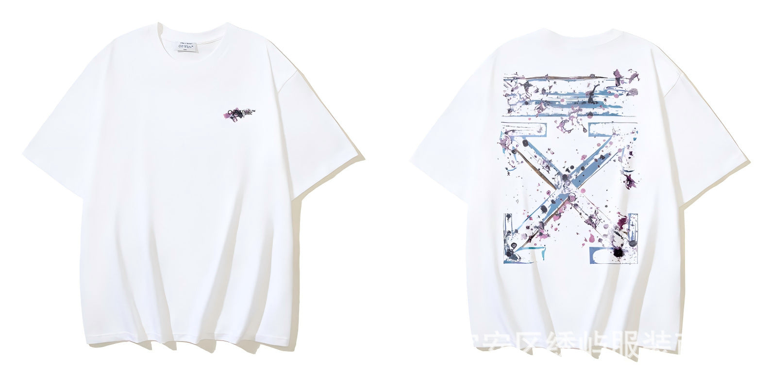 Figure Arrow Graphic Print Streetwear Crew Neck Short Sleeve T Shirt
