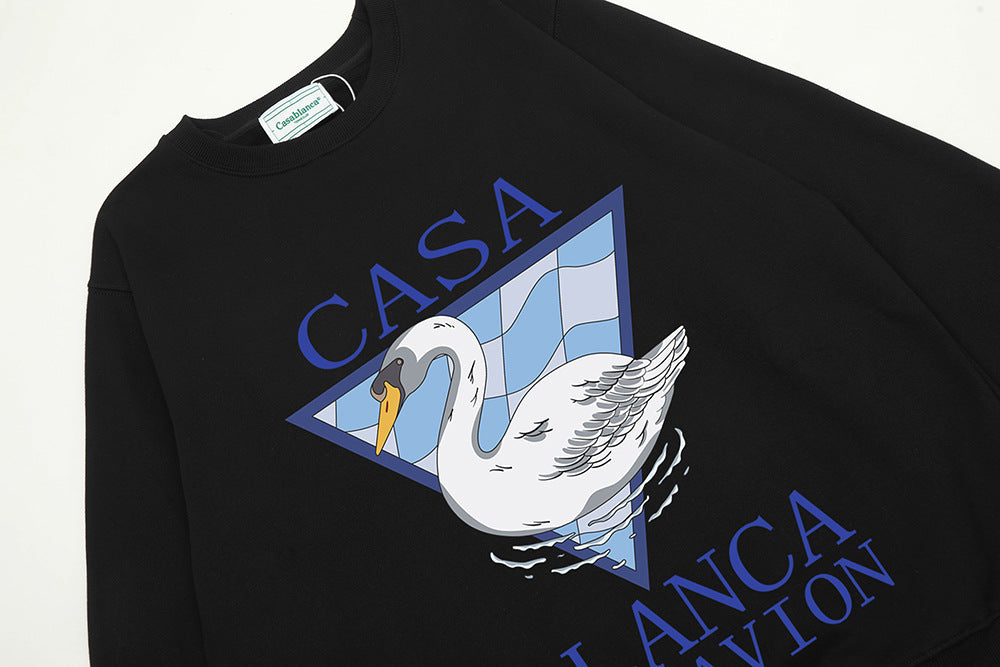 Casablanca Graphic Print Crew Neck French Terry Sweatshirt Unisex