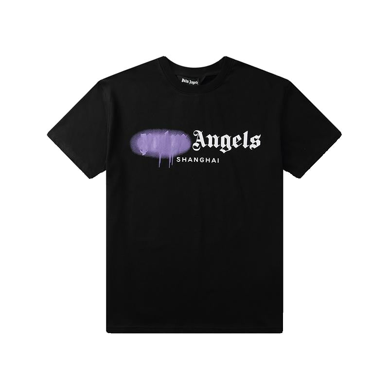 Palm Angels Heart Letter Graphic Short Sleeve Tee Streetwear Unisex