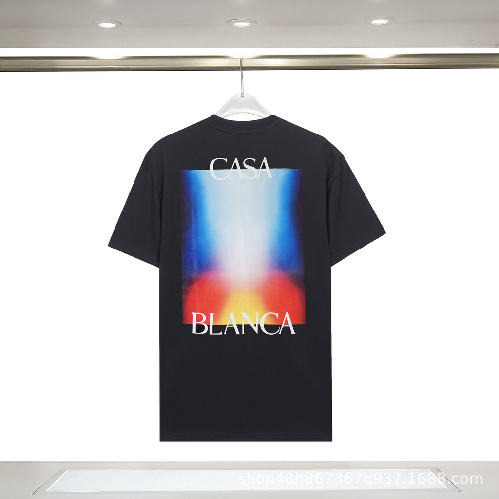 Casablanca Art Print Loose Unisex Short Sleeve Graphic T-Shirt