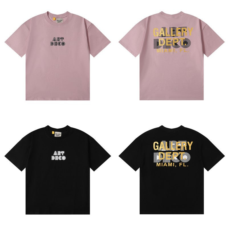 Gallery Dept Classic Logo Slogan Crew Neck Short Sleeve T‑Shirt Unisex