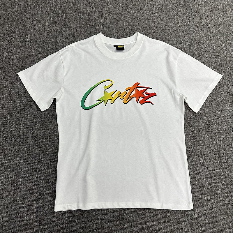 Corteiz Alcatraz Logo Letter Crew Neck Short Sleeve T‑Shirt Unisex