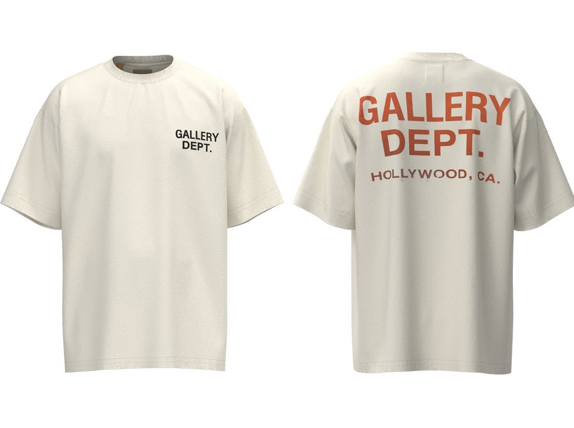 Gallery Dept Vintage Washed Graphic Short Sleeve Tee Streetwear Unisex