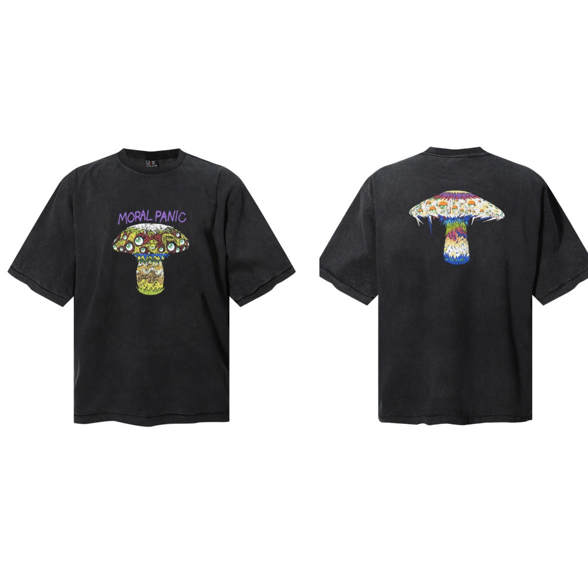 Saint Michael Vintage Washed Graphic Print Loose Streetwear T-Shirt