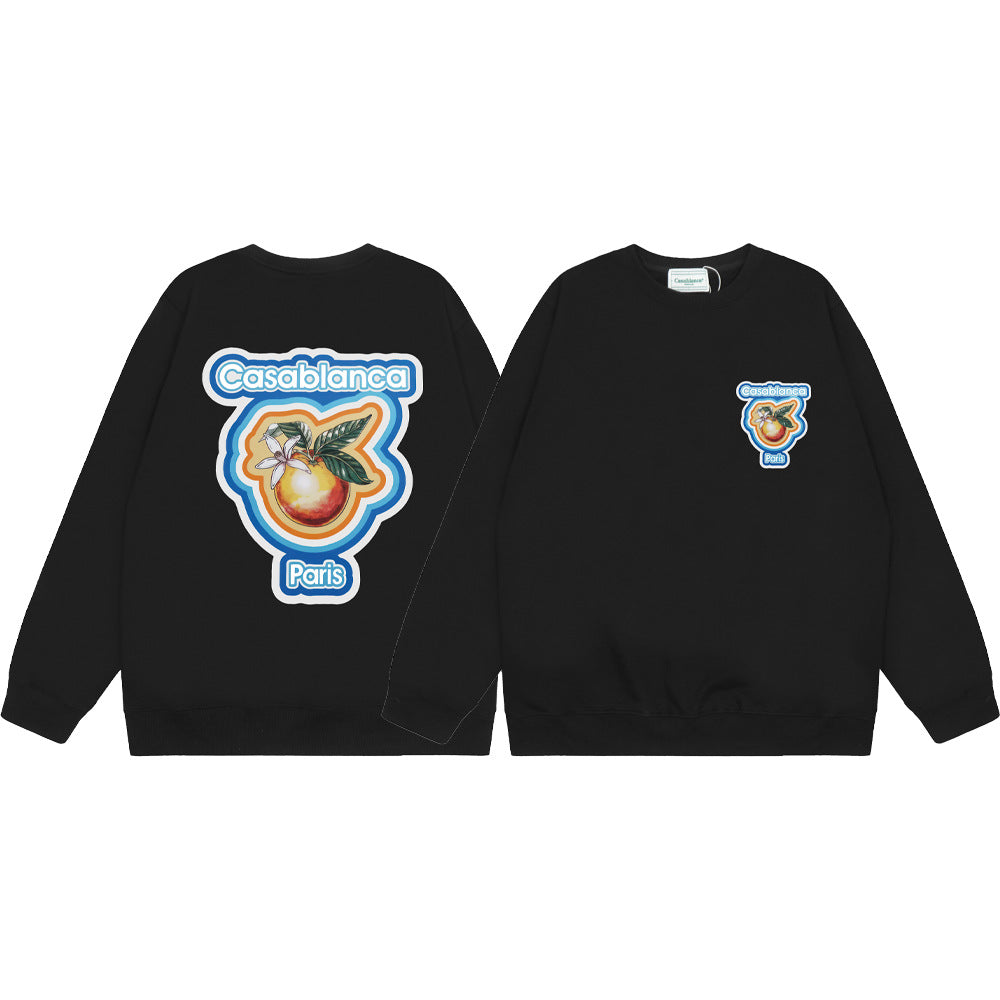 Casablanca Graphic Print Crew Neck French Terry Sweatshirt Unisex