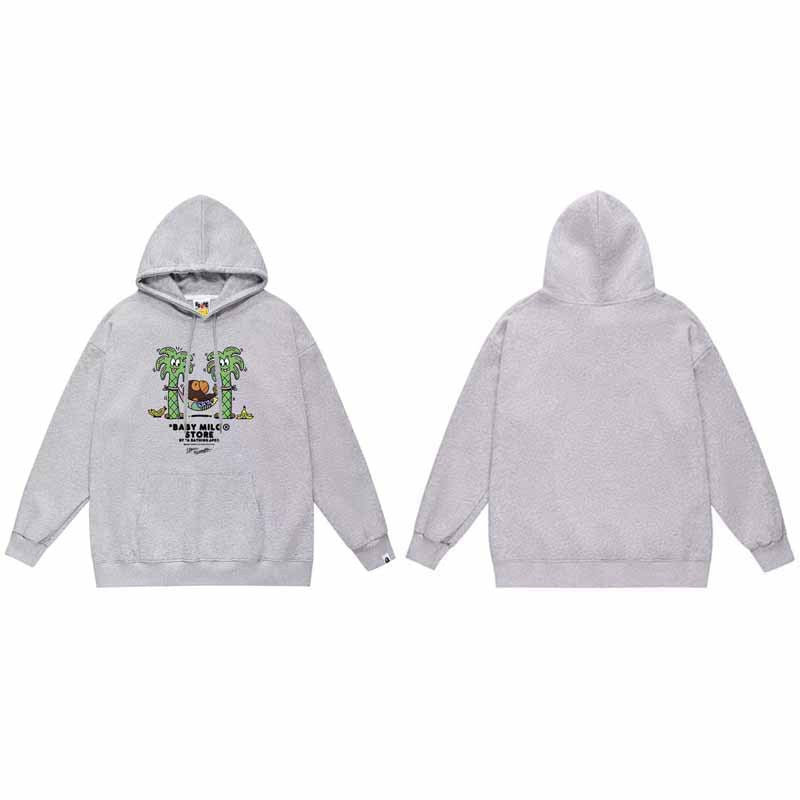 BAPE Hoodie Baby Milo Ape Head Multi Graphic Street Fleece Pullover