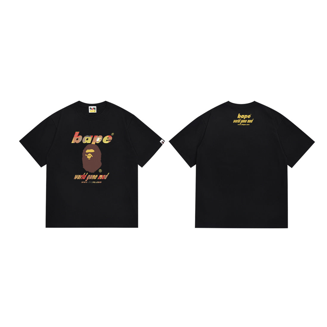 Bape Camo Ape‑Head Graphic Oversized Tee Streetwear Unisex