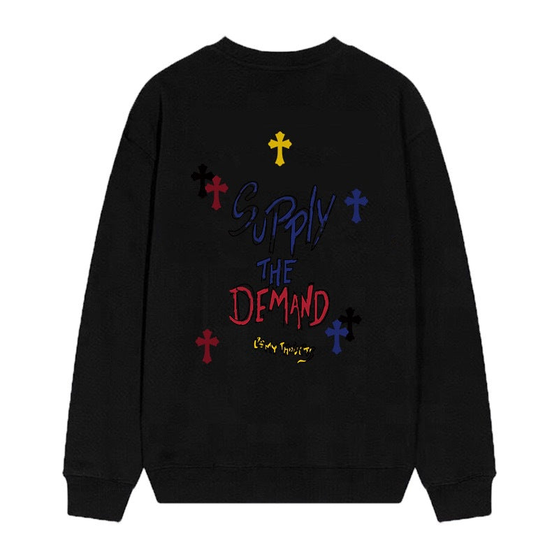 Chrome Hearts Cross Horseshoe Crewneck Sweatshirt Vintage Street Top