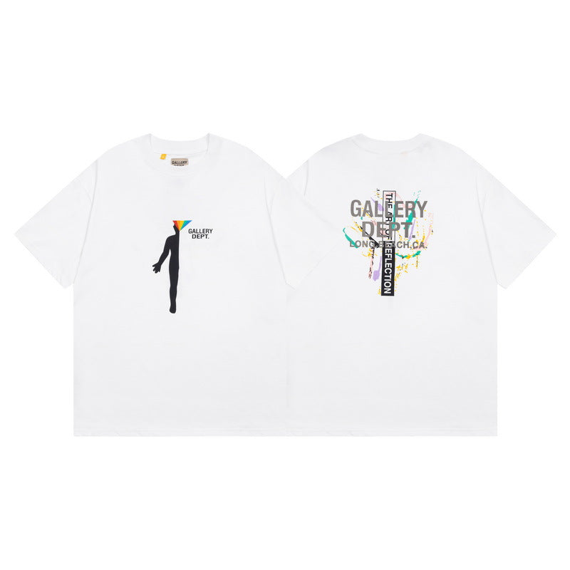 Gallery Dept Vintage Washed Graphic Short Sleeve Tee Streetwear Unisex