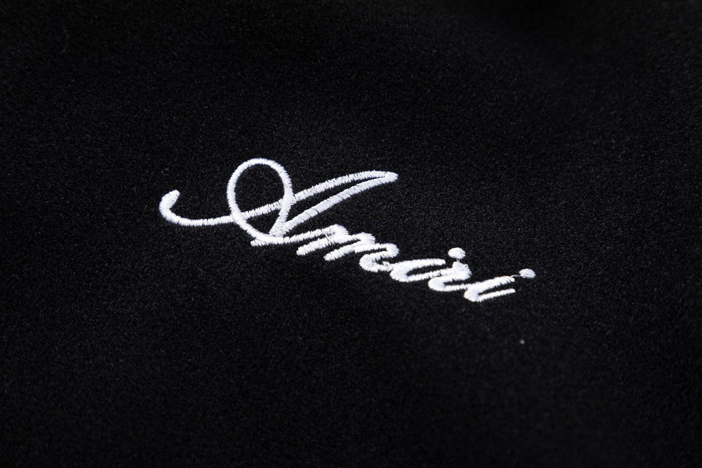 Amiri Bone Towel Embroidery Collared Varsity Jacket Unisex