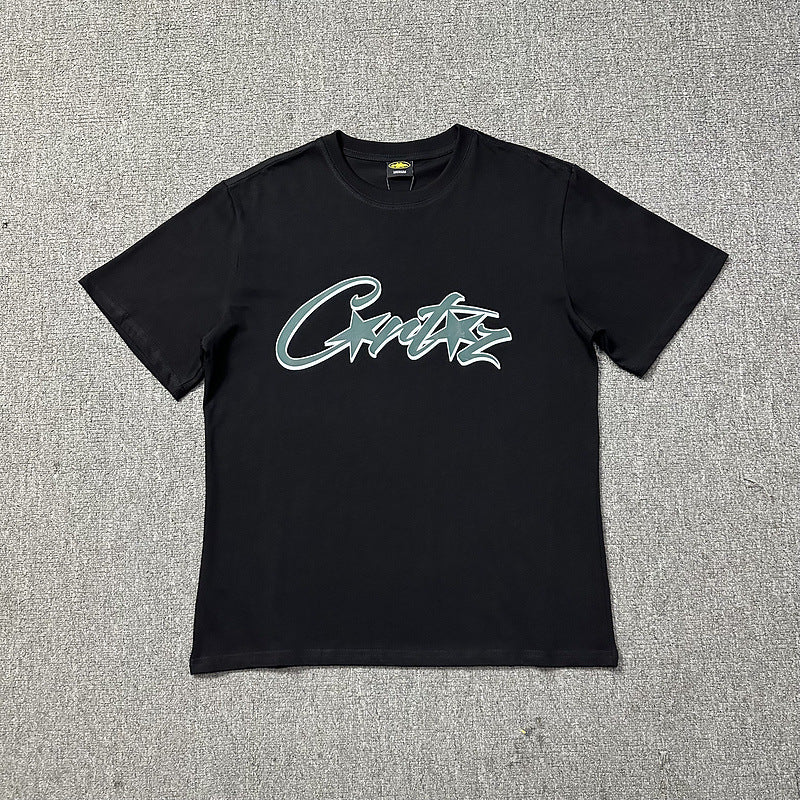 Corteiz Logo Letter Print Crew Neck Short Sleeve T‑Shirt Unisex
