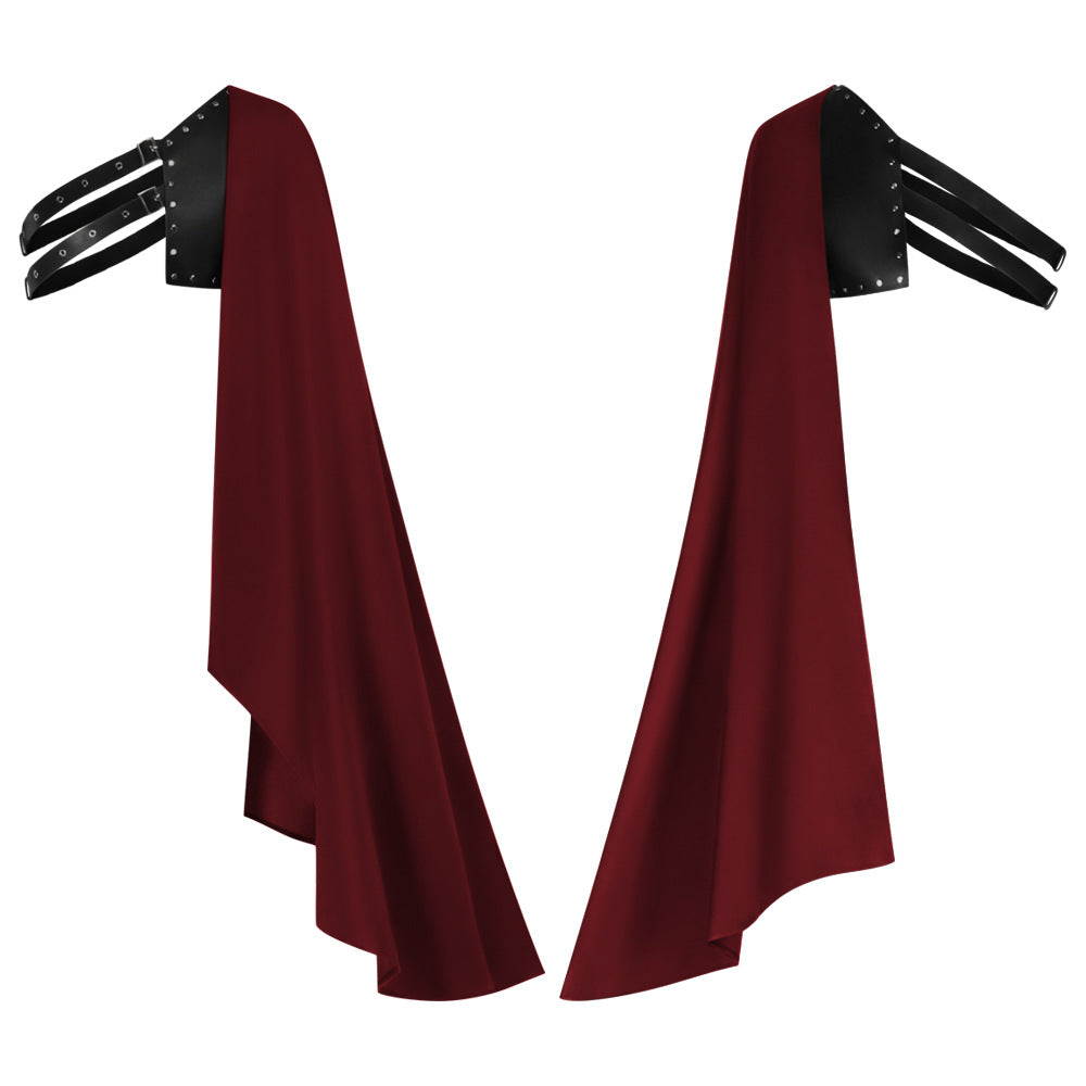 Halloween Medieval Knight Single Shoulder Cape Fantasy Cosplay Shawl