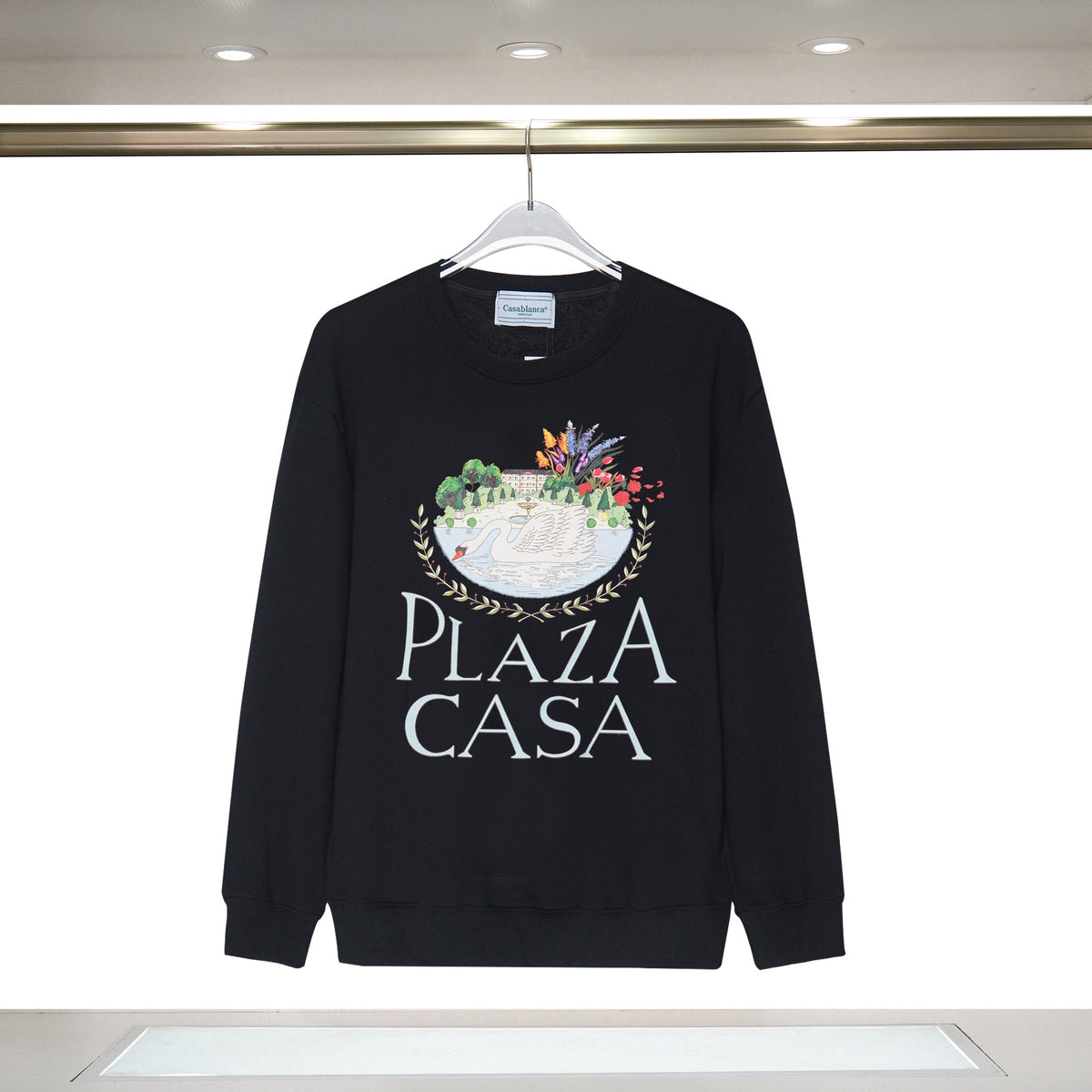Casablanca Tennis Club Graphic Crewneck Sweatshirt Men Casual Pullover