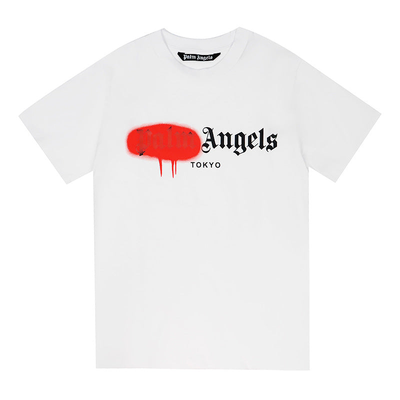 Palm Angels Teddy Bear Graphic Tee Loose Unisex Streetwear T-Shirt