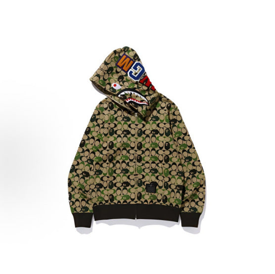 BAPE × COACH Shark Full Zip Hoodie