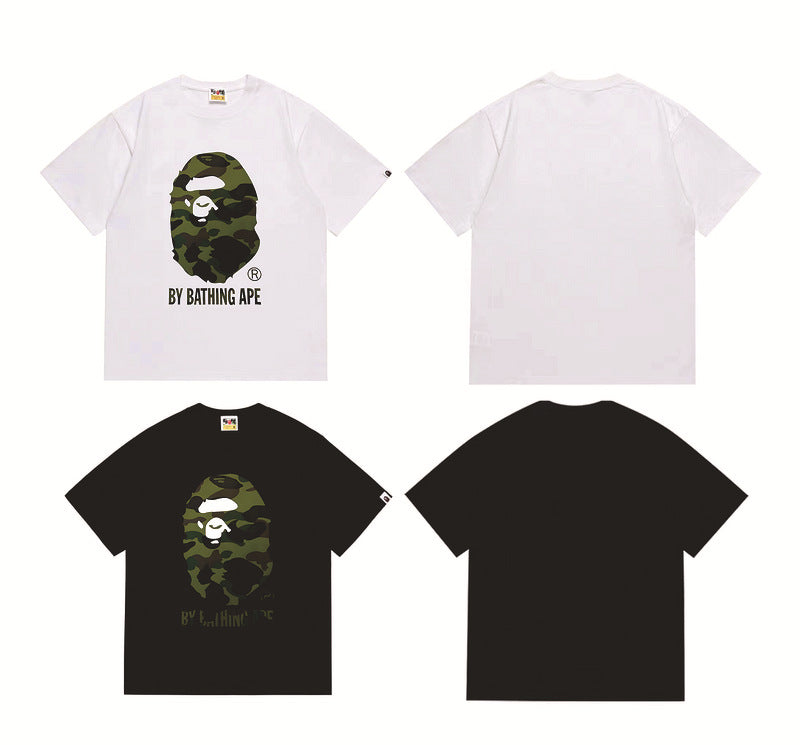 Bape Sakura Floral Graphic Oversized Tee Streetwear Unisex
