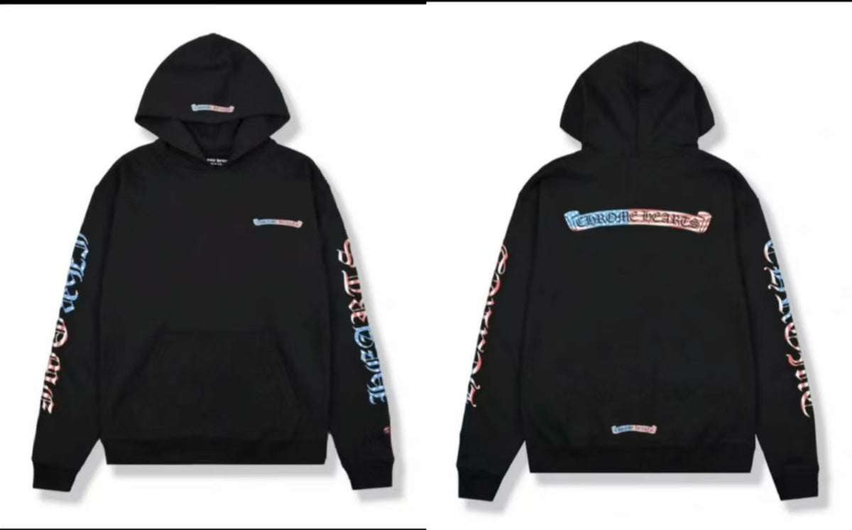 Chrome Hearts Gothic Graphic Print Pullover Hoodie Streetwear Unisex