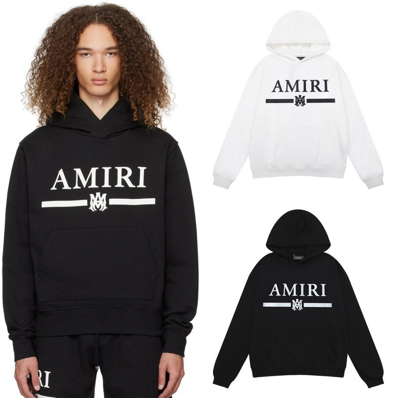 Amiri Letter Graphic Print Hoodie Streetwear Unisex
