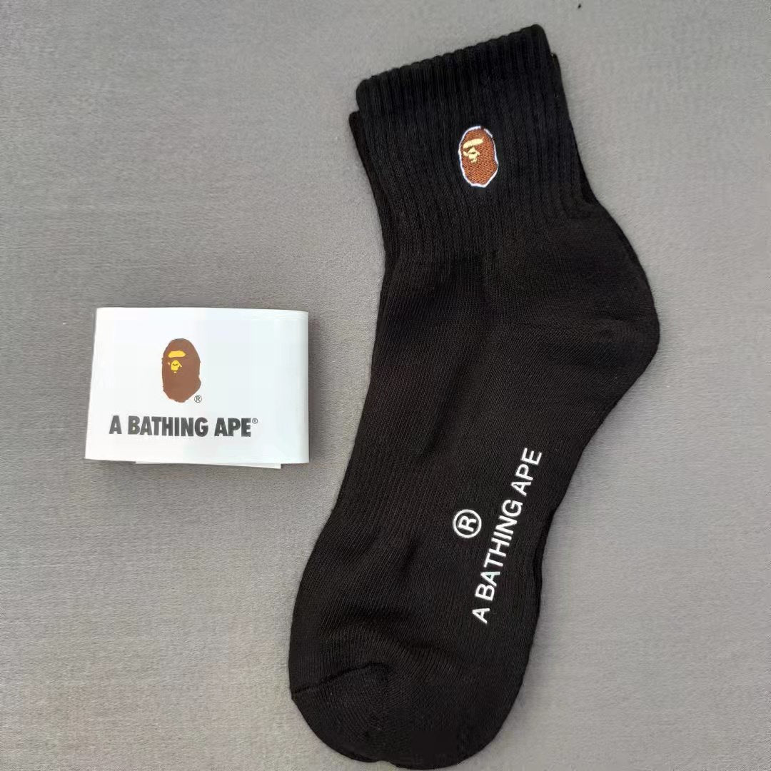 BAPE Ape Head Embroidered Socks