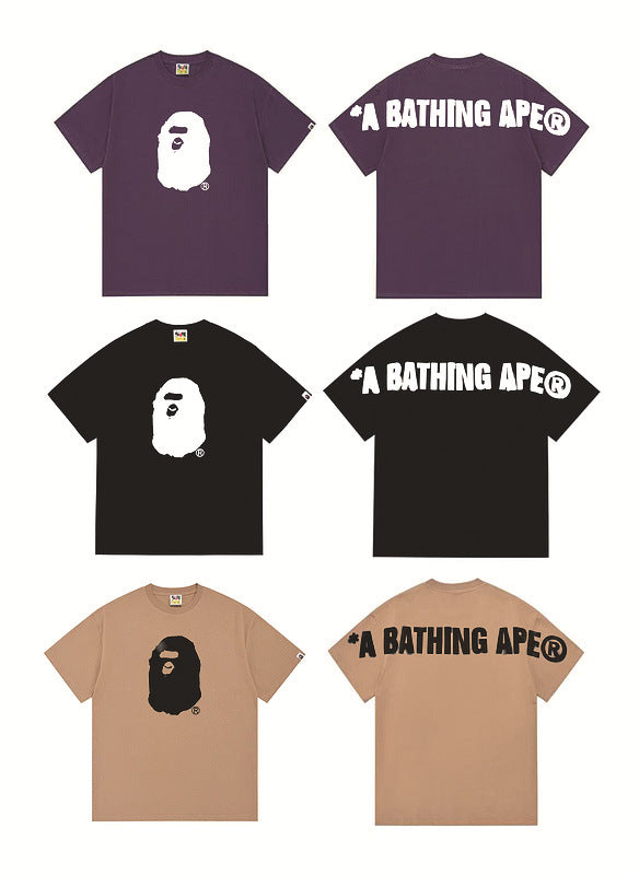 Bape Sakura Floral Graphic Oversized Tee Streetwear Unisex