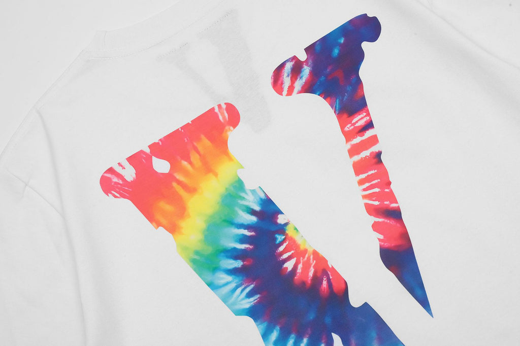 Vlone Big V Letter Graphic Short Sleeve Tee Streetwear Unisex