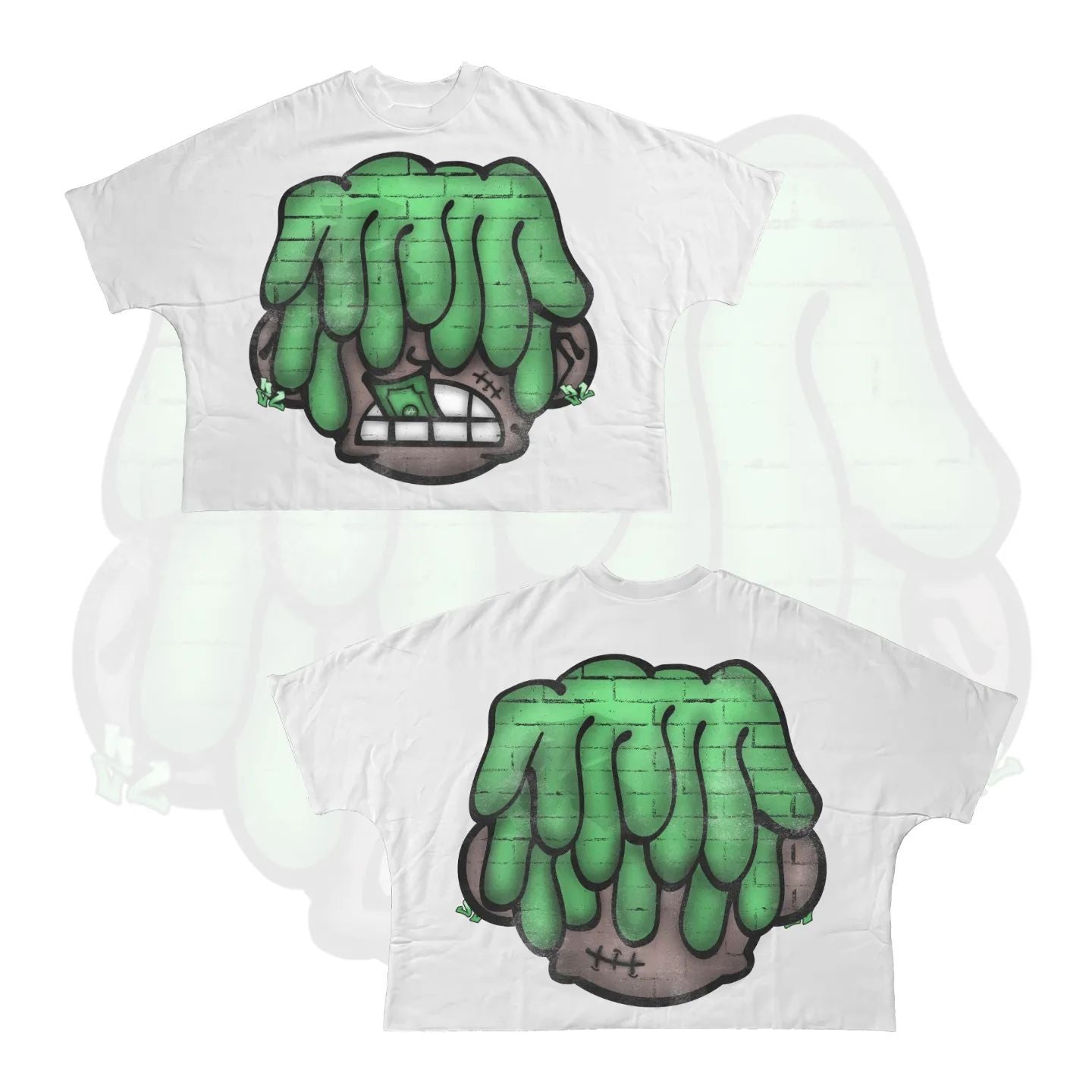 Y2K Hip-Hop-Cartoon-Charakter-Grafik Unisex Oversized Streetwear Baumwoll-T-Shirt