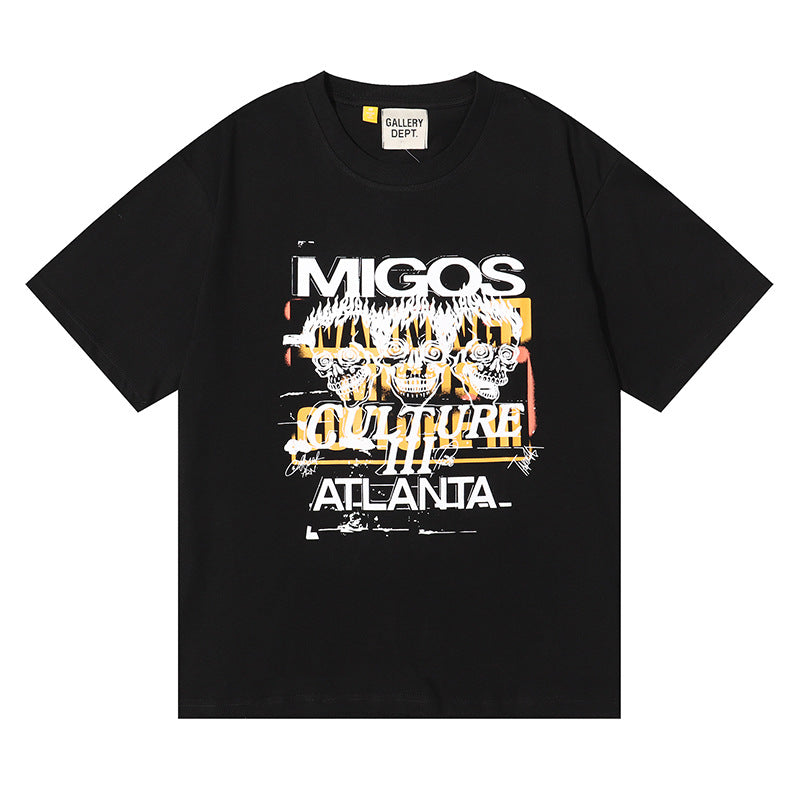 Gallery Dept Classic Logo Slogan Crew Neck Short Sleeve T‑Shirt Unisex