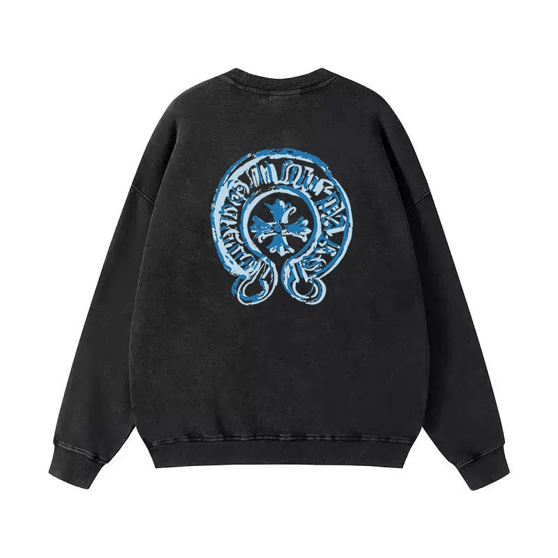 Chrome Hearts Cross Horseshoe Crewneck Sweatshirt Vintage Street Top