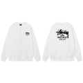 Stussy Graphic Crewneck Sweatshirt 8 Ball Dice Street Casual Pullover
